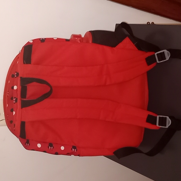 Disney Minnie Mouse Backpack w/Water Bottle - Picture 2 of 10